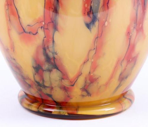 Null Multicolored decorative glass vase, h.32 cm