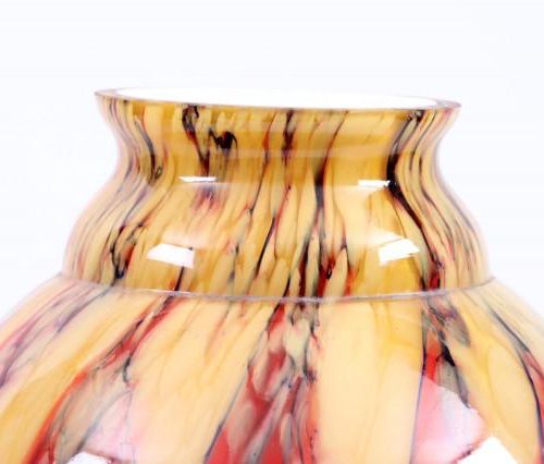 Null Multicolored decorative glass vase, h.32 cm