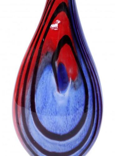 Null Juego de jarrones de cristal multicolor, h.30 cm