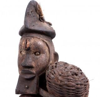 Null Afrikaans houten sculptuur, Teke, Democratische Republiek Congo, h.50 cm