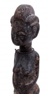 Null Afrikaans houten sculptuur, Baule, Ivoorkust, h.29 cm
