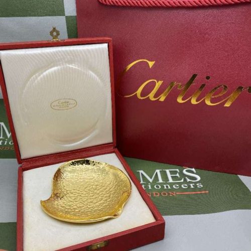 Cartier Paris - Gold Plated Cased Trophy-Trinket Use? Cartier París -La Cruz Int&hellip;