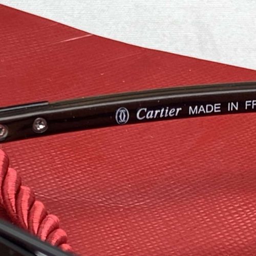 Cartier Aviator Sunglasses With Black Frame, Wood Arms. Occhiali da sole Cartier&hellip;