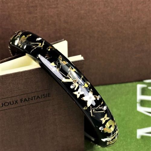 Louis Vuitton Bracelet Bangle Inclusion Gold Flake Monogram 路易威登手镯，含金片Monogram，由&hellip;