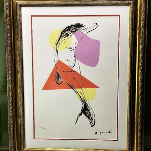 Andy Warhol (1928-1987) "Dolphin" Leo Castelli- New York Numbered Ltd Edition of&hellip;