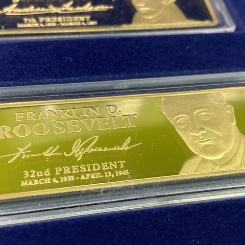 "Greatest U.S. President"s Gold plated Ingots- Windsor Mint Greatest U.S. Presid&hellip;