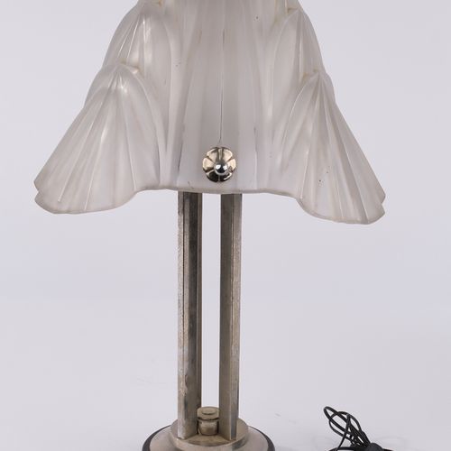 Null Lámpara de sobremesa, Art Decó, Francia, años 30, Cristallerie de Compiègne&hellip;