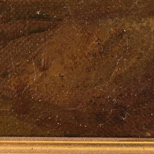 Null 无名氏（19世纪），"带鞍的马"，布面油画，77 x 102厘米，油漆有的地方被擦掉了