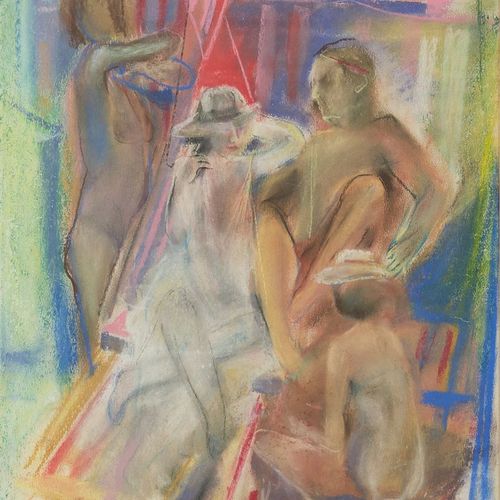 Null Beckmann, Babette (1920 Hamburg - 2011 Düsseldorf, freelance painter, studi&hellip;