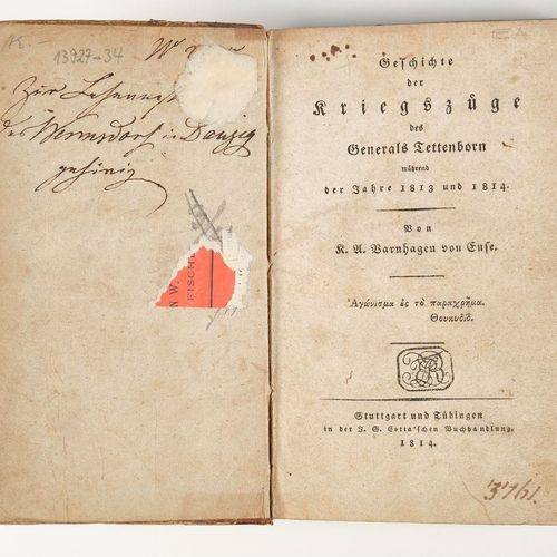 Null Libro, Karl August Varnhagen von Ense, "Geschichte der Kriegszüge des Gener&hellip;