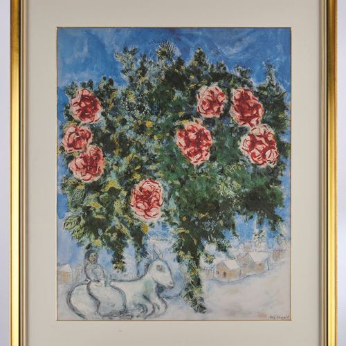 Null Chagall, Marc (Vitebsk 1887 - 1985 Saint Paul de Vence),
"Fiori", litografi&hellip;