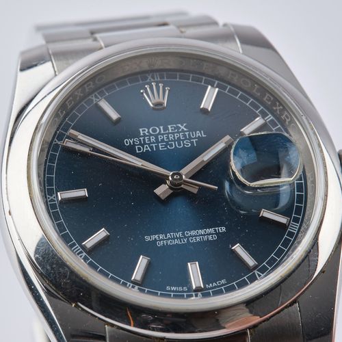 Null 劳力士，型号为Oyster Perpetual Datejust，瑞士，2014年，型号为116200-72600，自动机芯，不锈钢表壳和蚝式表带，光&hellip;