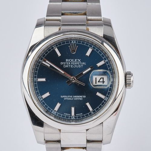 Null 劳力士，型号为Oyster Perpetual Datejust，瑞士，2014年，型号为116200-72600，自动机芯，不锈钢表壳和蚝式表带，光&hellip;