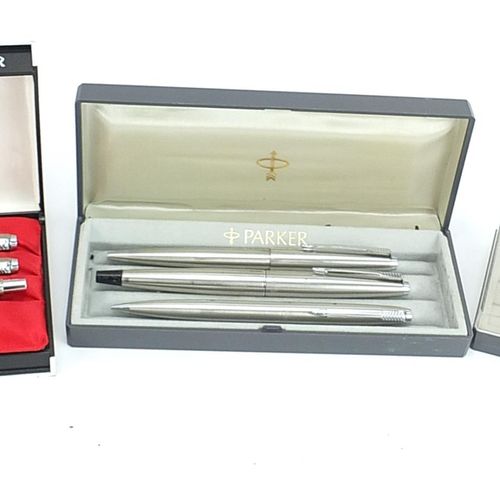 Null Parker pen sets with cases including Parker 45 and Union Jack design - For &hellip;