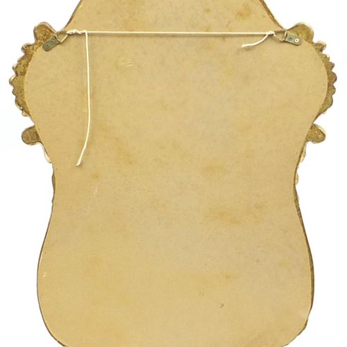 Null Specchio da parete con cornice dorata a forma di cartiglio, 98 cm x 64 cm -&hellip;