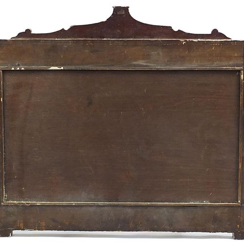 Null Edwardian inlaid mahogany and bird's eye maple framed rectangular mirror, 9&hellip;