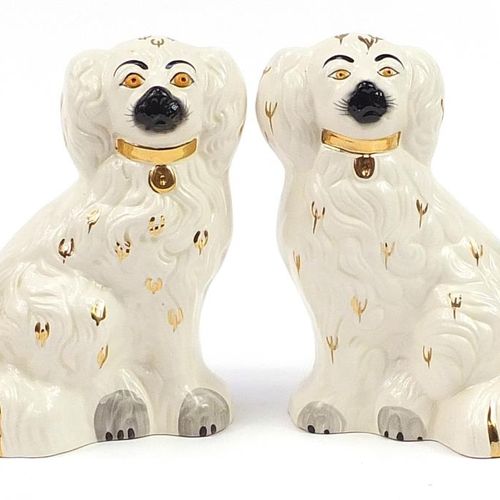 Null Two pairs of Beswick seated Spaniels, the largest 20cm high - For live bidd&hellip;