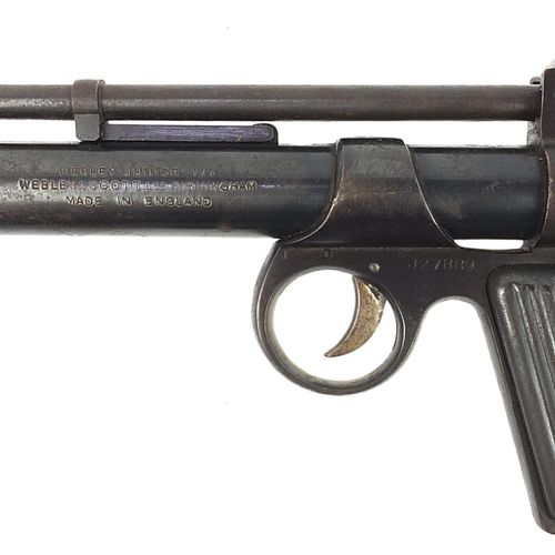 Null 韦伯利和斯科特，复古的韦伯利初级.177口径手枪 - 实时竞价请访问www.Eastbourneauction.Com