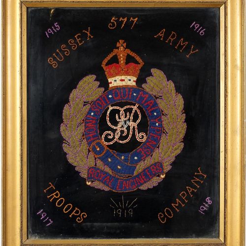 Null Interés militar británico Panel bordado de la Compañía de Tropas del Ejérci&hellip;