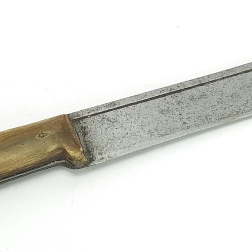 Null Cuchillo de caza alemán con mango de cuerno y hoja de acero con la impresió&hellip;