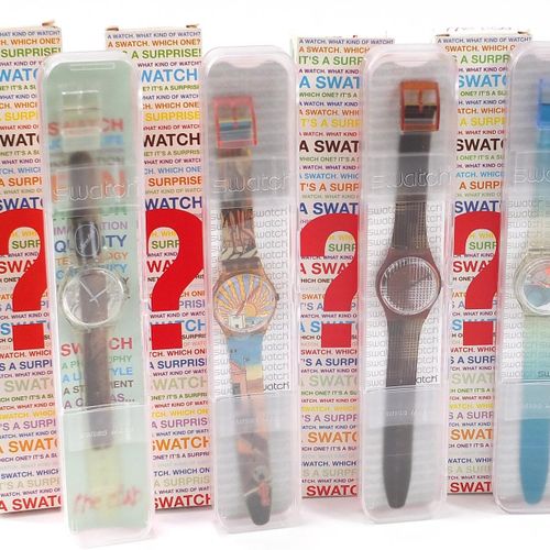 Null Swatch, huit montres Swatch Collector's Club Mystery Swatch - Pour les ench&hellip;