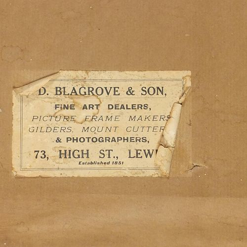 Null 英国军事兴趣 第一次世界大战苏塞克斯陆军部队公司的刺绣面板，D Blagrove & Son标签的背面，有框架和釉面，45厘米x 30厘米，不包括框架&hellip;