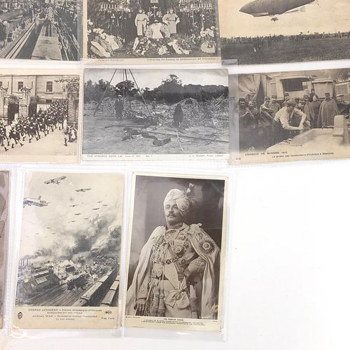 Null 15张德国军事兴趣明信片，有些是黑白照片，包括在铁丝网笼子里口渴的德国囚犯和飞机--现场竞拍请访问www.Eastbourneauction.Com