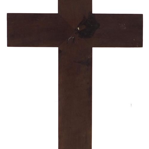 Null Intérêt religieux : corpus Christi en bois de rose marqueté avec Christ bro&hellip;