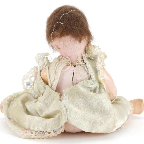 Null Heubach Koppelsdorf miniature bisque headed baby doll with open mouth and o&hellip;