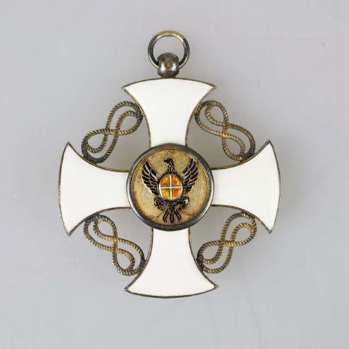 Null Italie, Croix de Commandeur de l'Ordre de la Couronne d'Italie avec ruban, &hellip;