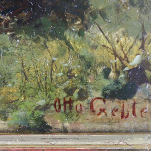 Null Friedrich Otto GEBLER (1838-1917), La giovane pastorella premurosa, scena d&hellip;