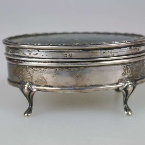 Null Petite boîte à bijoux, argent sterling, Synyer & Beddoes, Birmingham, 1910,&hellip;