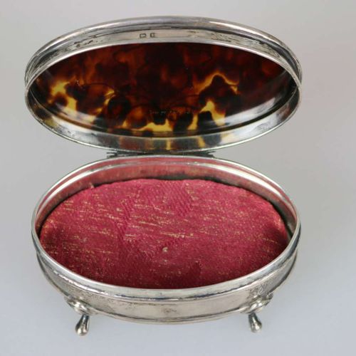 Null Small jewelry box, sterling silver, Synyer & Beddoes, Birmingham, 1910, ova&hellip;