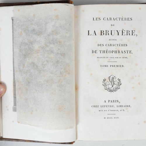 15 Leatherbound Books, French Literature including: [Memoirs of Celebrated Chara&hellip;