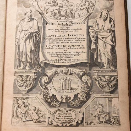 14 Large Format Vellum Bindings 主要是神学主题，包括。[Heilige Augen und Gemuths Lust]，奥格斯堡&hellip;