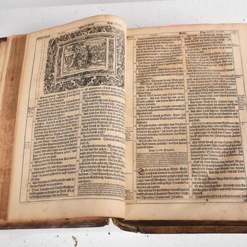 Four Vellum Bound Martin Luther Bibles including: [Biblia, Das ist Die gantze He&hellip;