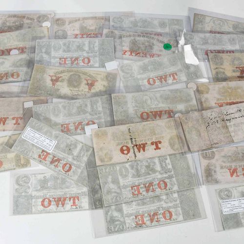 26 Rhode Island Obsolete Bank Notes Mitte des 19. Jahrhunderts, Banknoten versch&hellip;