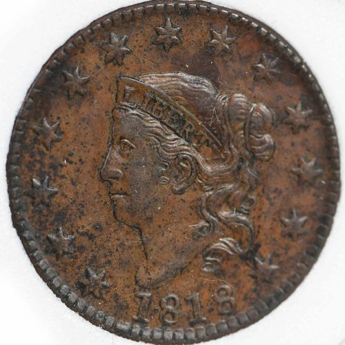 Eight Better Date Large Cents 1806, S-270; 1818, N-7 (varietà non Randall hoard)&hellip;