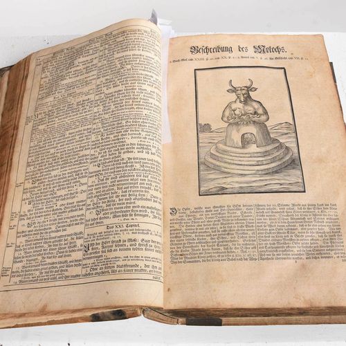 Four Vellum Bound Martin Luther Bibles including: [Biblia, Das ist Die gantze He&hellip;