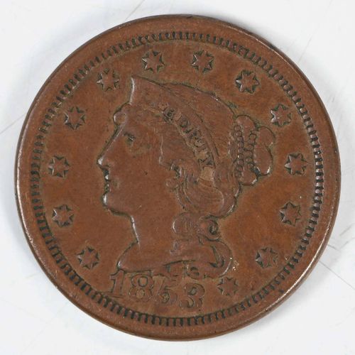 Group of 73 Large Cents Date la plus ancienne observée 1820, la plus récente 185&hellip;