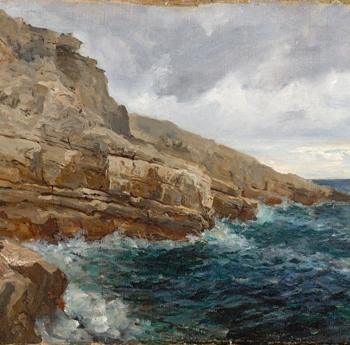 Raphaël Ponson Raphaël PONSON (1835-1904)
Cote de Cassis
Huile sur toile maroufl&hellip;