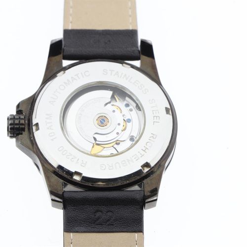 Null Richtenburg Clasica automatic wristwatch with stainless steel case, black d&hellip;