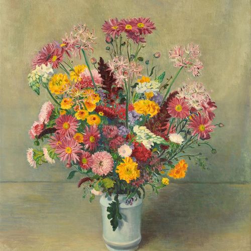 Null 弗兰克斯，约安尼斯-佩特鲁斯-约瑟夫(1896-1977)
花卉静物》，布面油画，左下方有签名。 
高x宽：79 x 69厘米。
