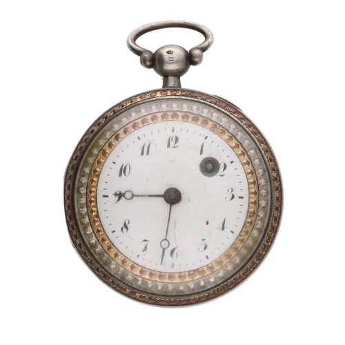 Null Foulon a Arpajon pocket watch with silver case, snek verge movement with wh&hellip;