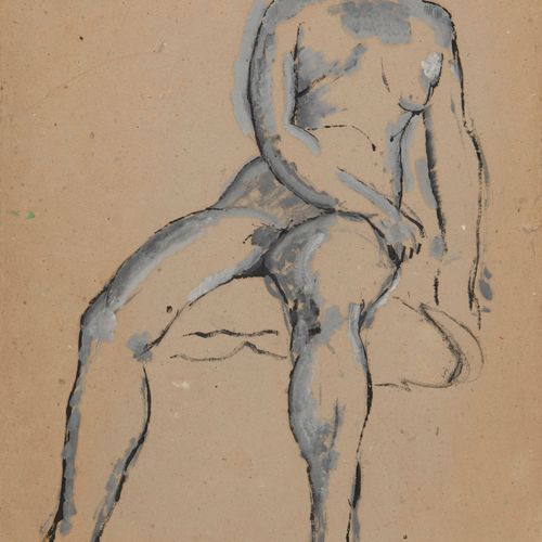Marcel Duchamp MARCEL DUCHAMP (1887-1968)

Nu assis, 1910-1911

Dédicacé, signé &hellip;