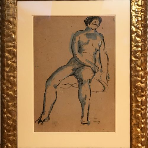 Marcel Duchamp MARCEL DUCHAMP (1887-1968)

Nu assis, 1910-1911

Dédicacé, signé &hellip;