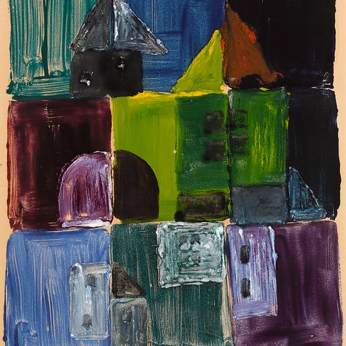 Michael Kane (b.1935) signé en bas à gauche 18 x 13,50 po (45,7 x 34,3 cm) acryl&hellip;