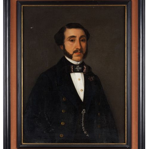 Null European school, 19th century
A portrait of a gentleman

Oil on canvas

70x&hellip;