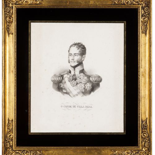 Johann Ender (1793-1854) "O Conde de Villa Real" 
Litografia su carta

Ritratto &hellip;