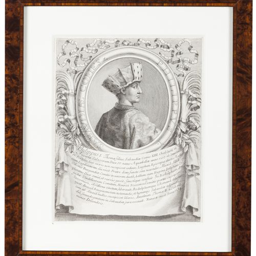 Null Grafen des Hauses Savoyen
Ein Satz von acht schwarzen Tuschedrucken auf Pap&hellip;